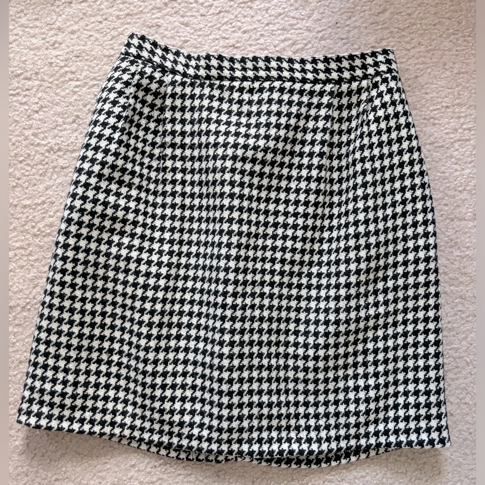 Vintage Houndstooth Skirt